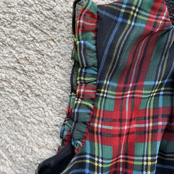 NWT J Crew Sleeveless Mockneck Top in Gilded Stewart Tartan Plaid AW895 Size 00 - Picture 6 of 9